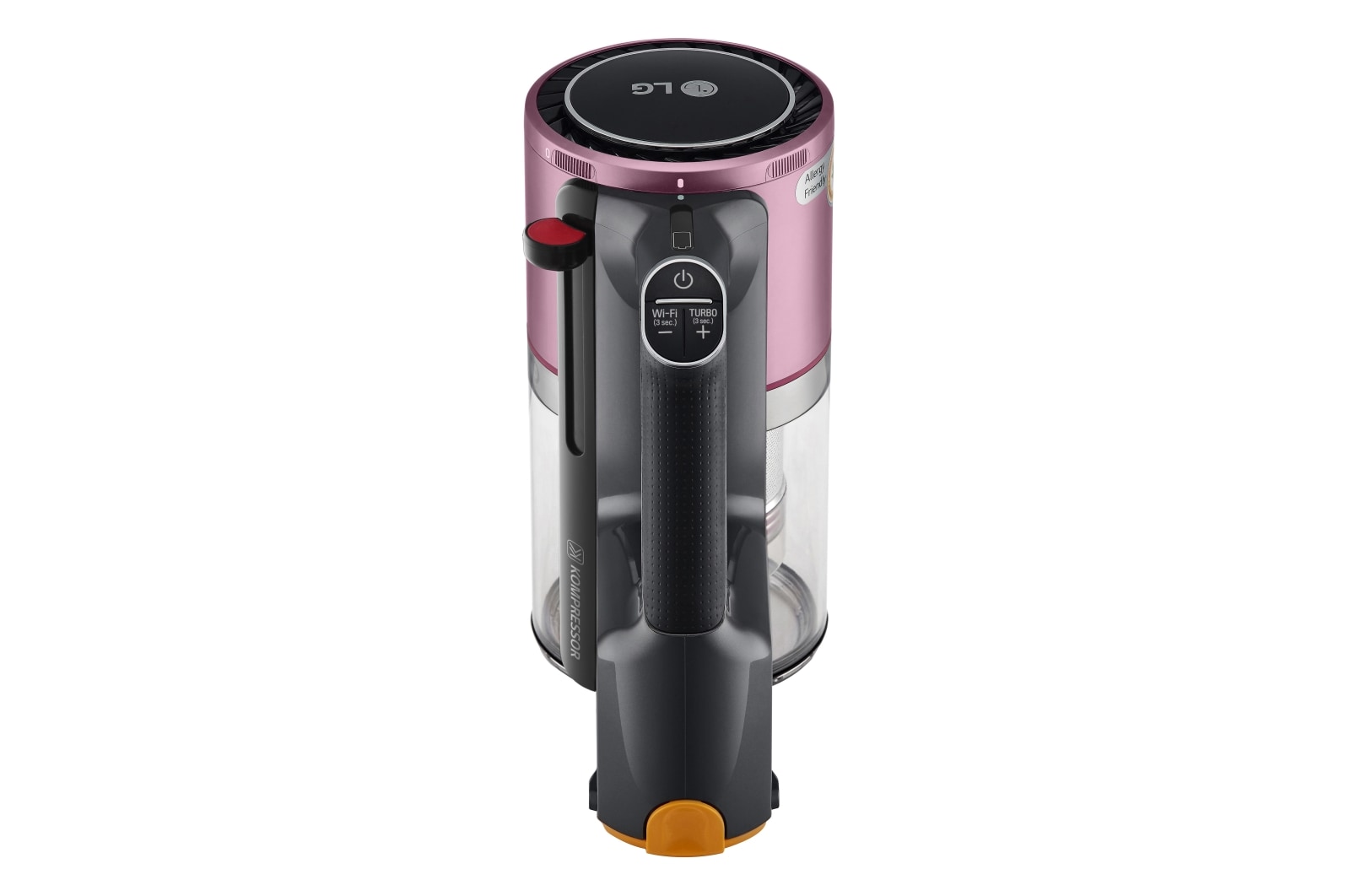 LG CordZero? A9K Ultra | Aspirapolvere Kompressor? 200 W, 120 min | 4 spazzole + 4 accessori, Wi-Fi | Rosa, A9K-ULTRA1P