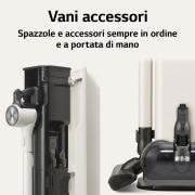 LG CordZero? All-in-One A9T | Aspirapolvere Kompressor? 200 W, 120 min | Auto-svuotamento, 4 spazzole + 2 accessori, Wi-Fi | Beige, A9T-ULTRA1C