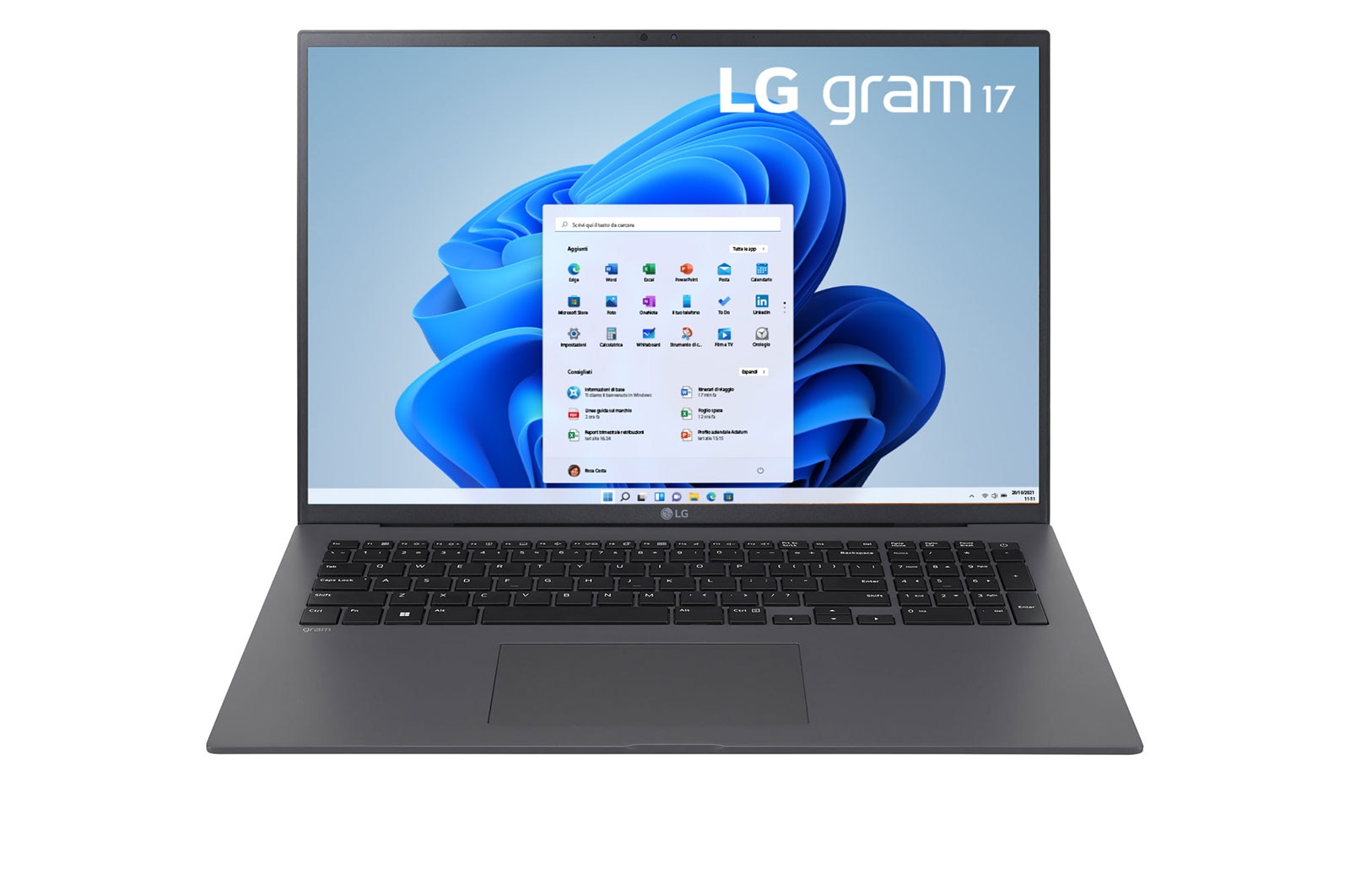 LG Notebook gram | 17", Windows 11 Home | Intel? Core? i7, 16GB RAM, SSD 1TB, solo 1.35kg di peso, Grigio Antracite, 17Z90R-G.AA79D