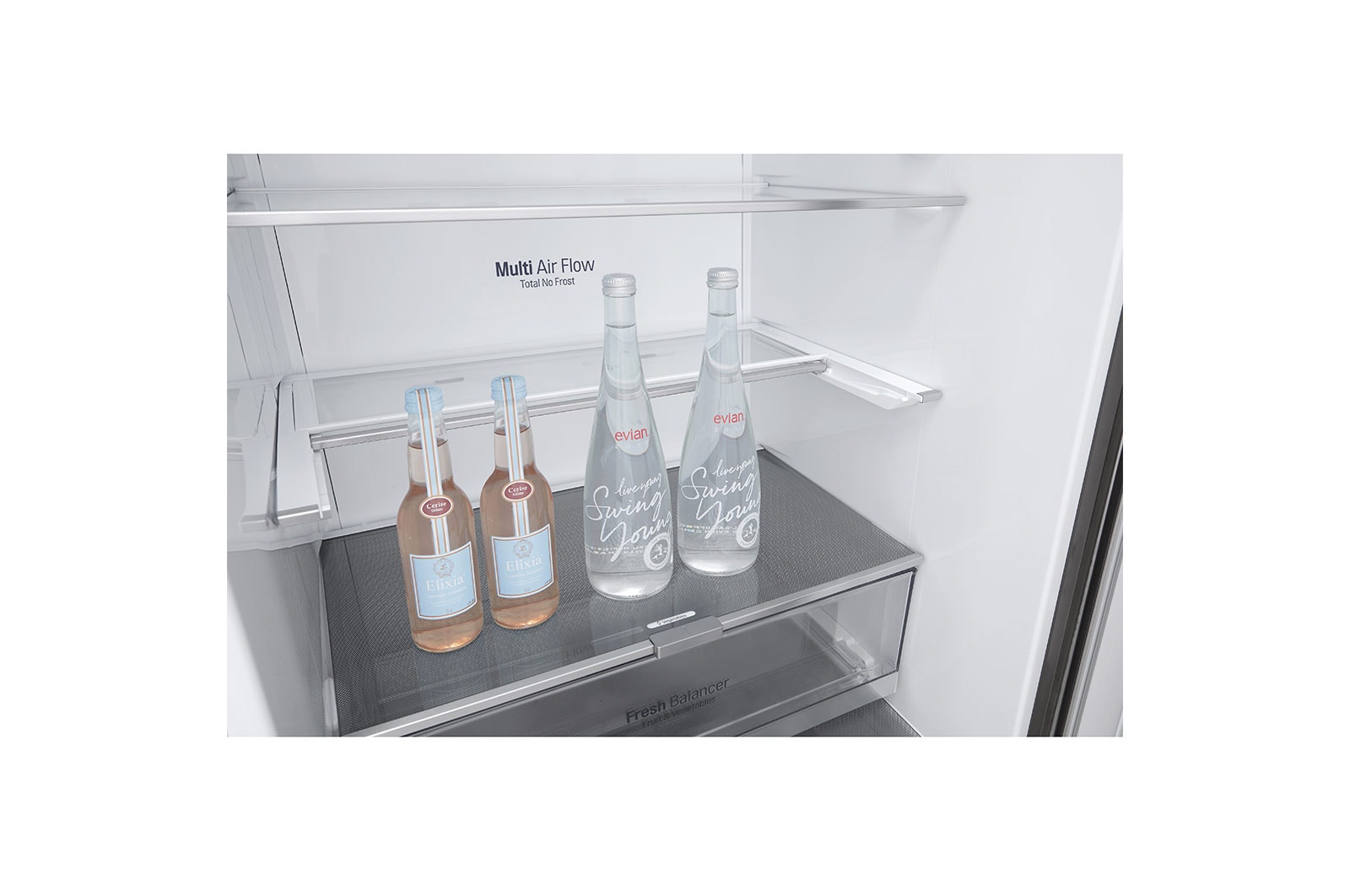 LG Frigorifero combinato 70cm | Classe E, 462L | Wi-Fi, Door & Linear Cooling, Fresh Balancer, No frost | Sabbia, GBB567SECMN