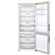 LG Frigorifero combinato 70cm | Classe E, 462L | Wi-Fi, Door & Linear Cooling, Fresh Balancer, No frost | Sabbia, GBB567SECMN