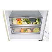 LG Frigorifero combinato 70cm | Classe E, 462L | Wi-Fi, Door & Linear Cooling, Fresh Balancer, No frost | Sabbia, GBB567SECMN