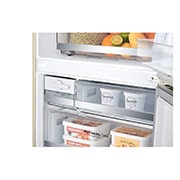 LG Frigorifero combinato 70cm | Classe E, 462L | Wi-Fi, Door & Linear Cooling, Fresh Balancer, No frost | Sabbia, GBB567SECMN