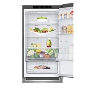LG Frigorifero combinato | Classe E, 341L | Door & Linear Cooling, No frost | Inox, GBB61PZJMN