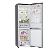 LG Frigorifero combinato | Classe E, 341L | Door & Linear Cooling, No frost | Inox, GBB61PZJMN