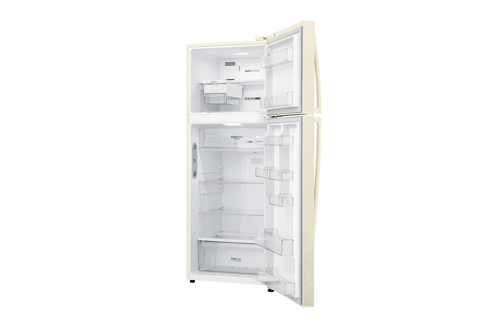 LG Frigorifero doppia porta | Classe E, 438L | Wi-Fi, Door&Linear Cooling, Gestione umidità, Maniglie esterne, No frost | Sabbia, GTB574SEHZD