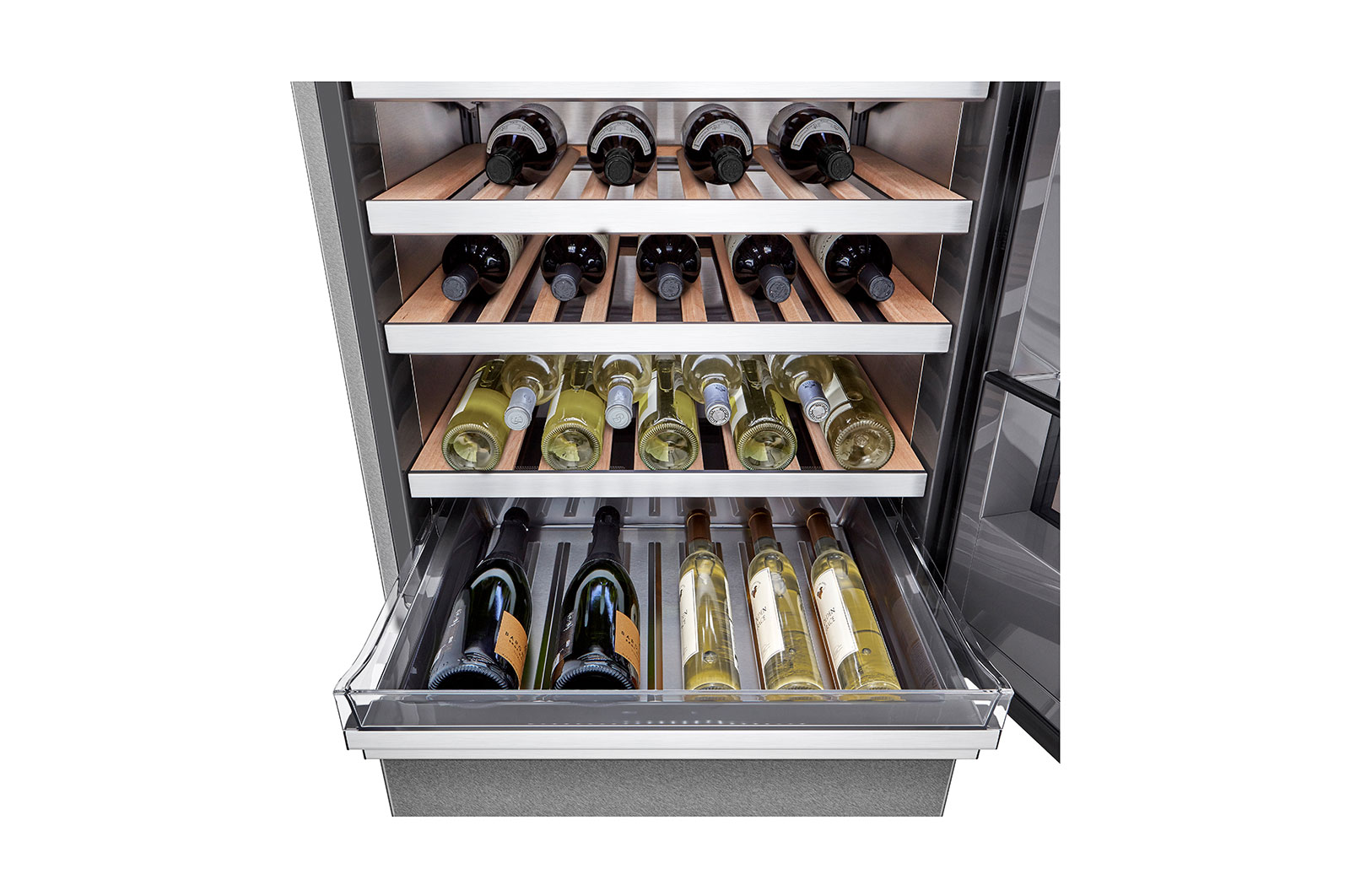 LG SIGNATURE Cantinetta vino InstaView | Classe E, 422L | Wi-Fi, Optimal Preservation Technology?, No frost | Inox satinato, LSR200W