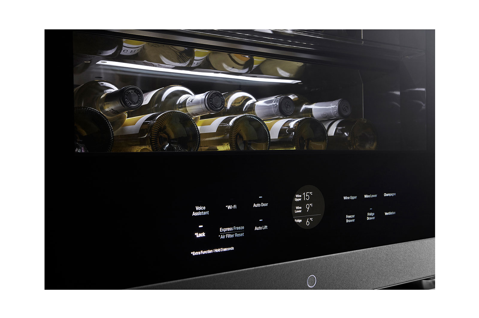 LG SIGNATURE Cantinetta vino InstaView | Classe E, 422L | Wi-Fi, Optimal Preservation Technology?, No frost | Inox satinato, LSR200W