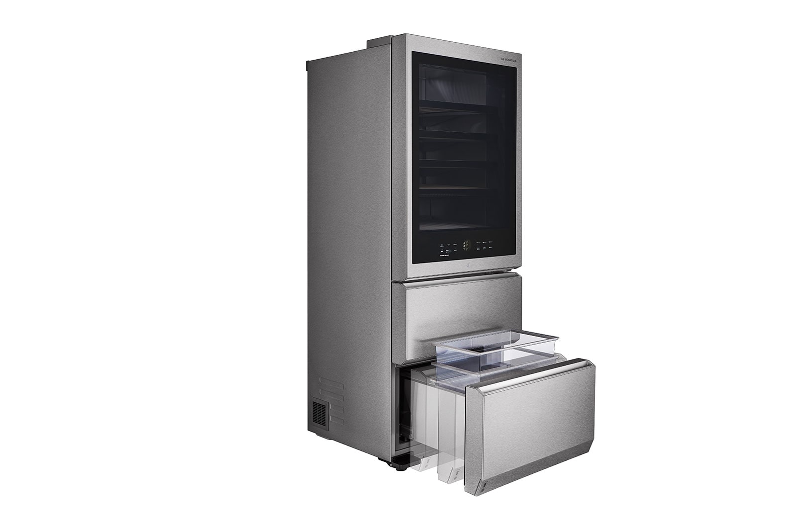 LG SIGNATURE Cantinetta vino InstaView | Classe E, 422L | Wi-Fi, Optimal Preservation Technology?, No frost | Inox satinato, LSR200W
