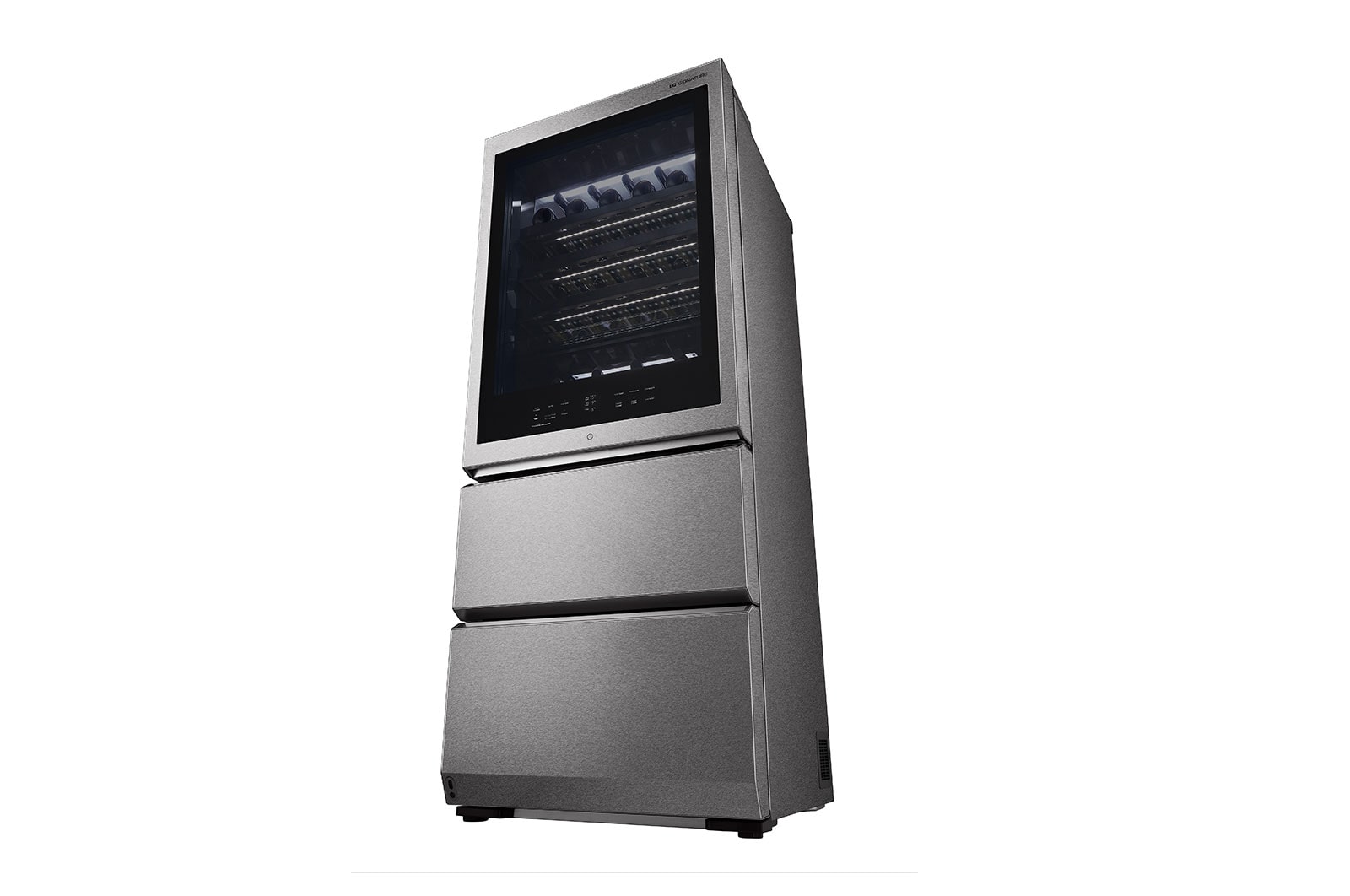LG SIGNATURE Cantinetta vino InstaView | Classe E, 422L | Wi-Fi, Optimal Preservation Technology?, No frost | Inox satinato, LSR200W