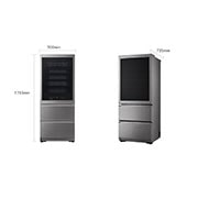 LG SIGNATURE Cantinetta vino InstaView | Classe E, 422L | Wi-Fi, Optimal Preservation Technology?, No frost | Inox satinato, LSR200W