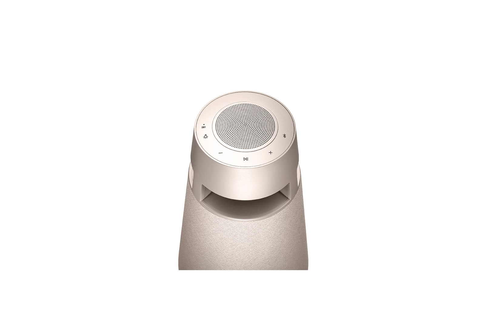 LG XBOOM 360 | Speaker omnidirezionale 50W Serie XO3 | Illuminazione emozionale, IP54, Bluetooth 5.1, Autonomia 24 ore | Beige, XO3QBE