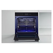Foto frontale del forno aperto LG WSED7667M