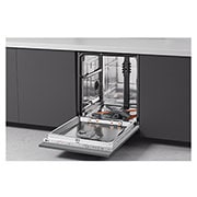 LG Lavastoviglie a scomparsa totale | QuadWash Serie 4, Classe A 43dB | 14 coperti,Vapore, Info Light,Cerniere sliding | Acciaio, DB475TXS