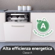 LG Lavastoviglie a scomparsa totale | QuadWash Serie 4, Classe A 43dB | 14 coperti,Vapore, Info Light,Cerniere sliding | Acciaio, DB475TXS