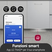 LG Lavastoviglie a scomparsa totale | QuadWash Serie 4, Classe A 43dB | 14 coperti,Vapore, Info Light,Cerniere sliding | Acciaio, DB475TXS