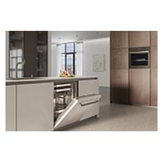 LG Lavastoviglie a scomparsa totale | QuadWash Serie 4, Classe A 43dB | 14 coperti,Vapore, Info Light,Cerniere sliding | Acciaio, DB475TXS