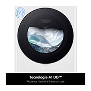 LG Lavatrice slim 8kg AI DD? | Serie R3 Classe A-10% | 1200 giri, Lavaggio a vapore, Lavaggio con AI, Direct Drive | White, F2R3S08NSWB