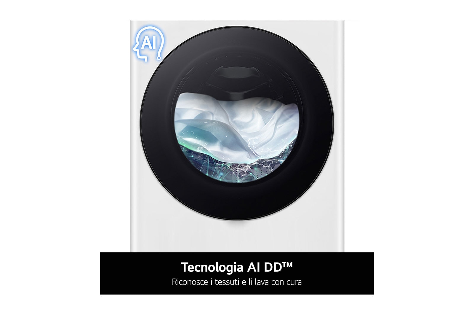 LG Lavatrice slim 8kg AI DD? | Serie R3 Classe A-10% | 1200 giri, Lavaggio a vapore, Lavaggio con AI, Direct Drive | White, F2R3S08NSWW
