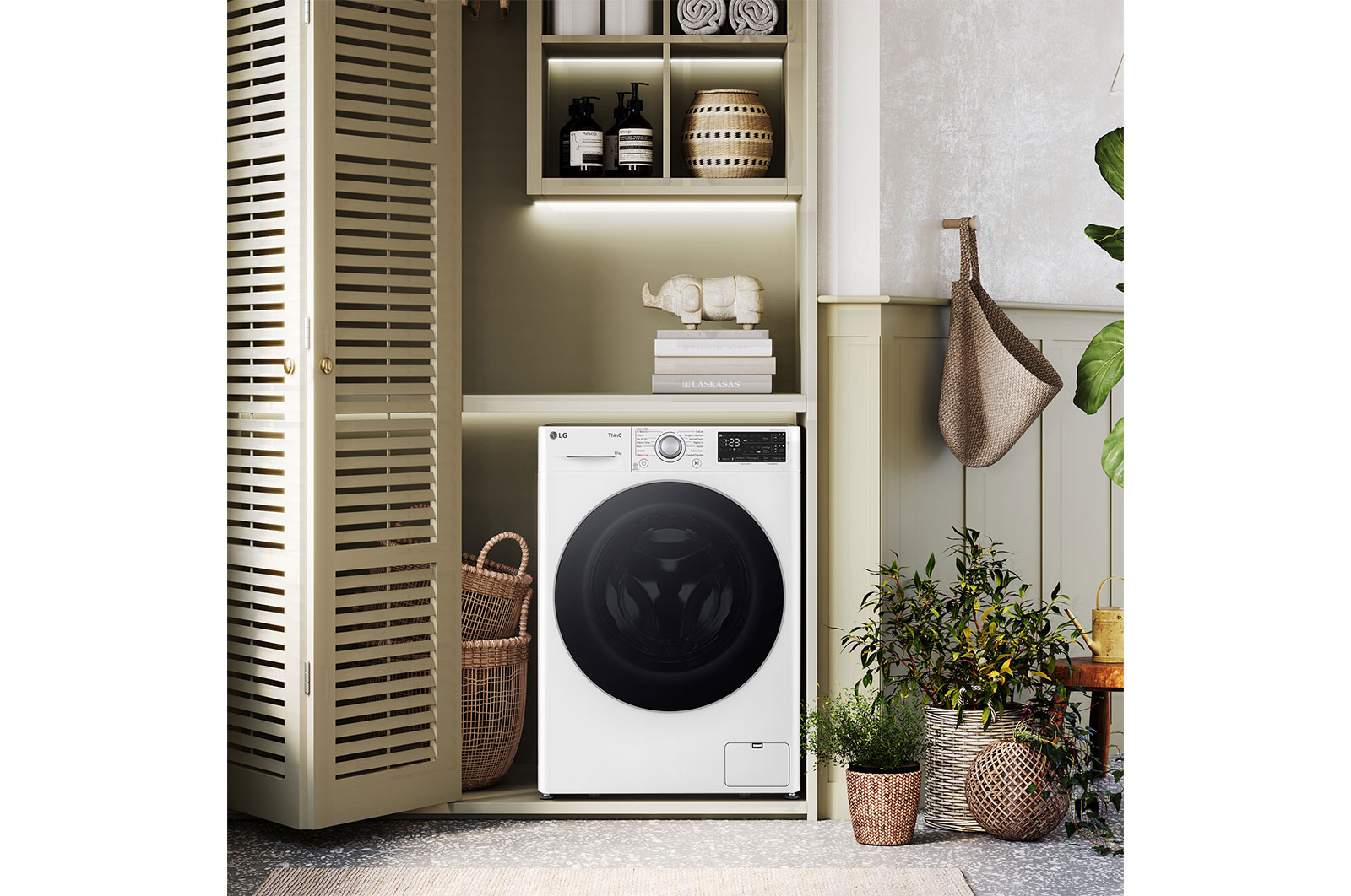 LG Lavatrice 9kg AI DD? | Serie R3 Classe A-10% | 1400 giri, Autodosaggio, Lavaggio a vapore, Wi-Fi | White, F4R3509NSWB