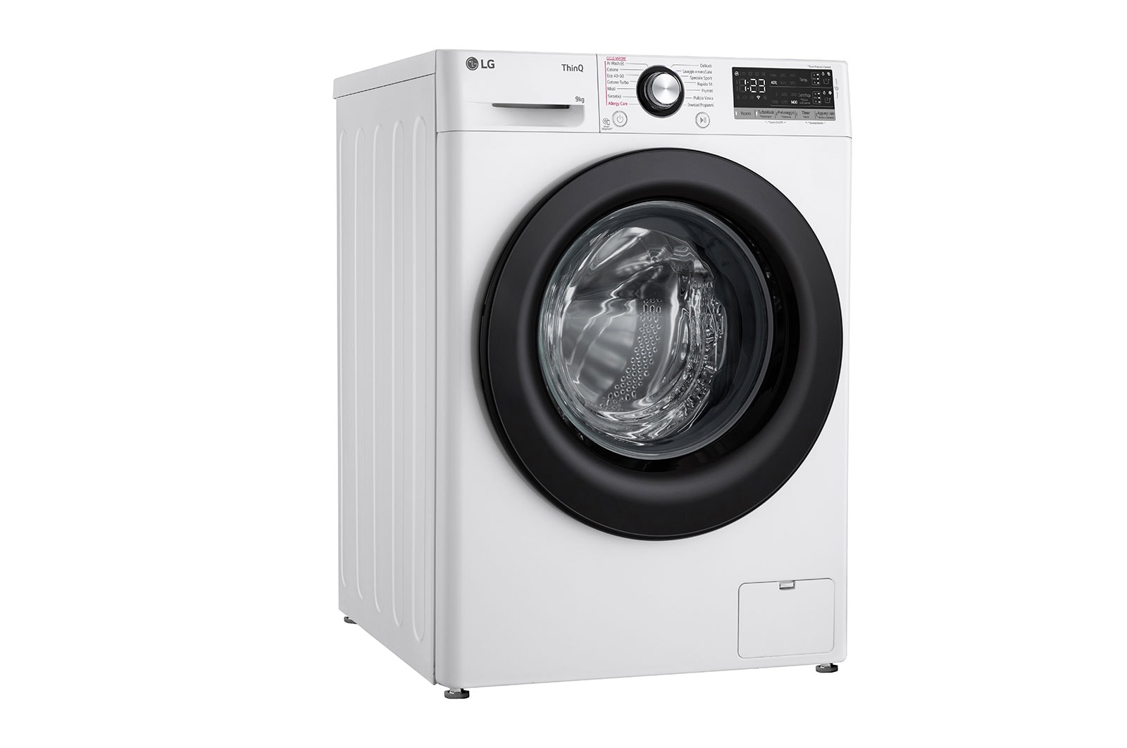 LG Lavatrice 9kg AI DD? | Serie R3 Classe A-10% | 1400 giri, Autodosaggio, Lavaggio a vapore, Wi-Fi | White, F4R3509NSWB