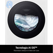 LG Lavatrice 9kg AI DD? | Serie R3 Classe A-10% | 1400 giri, Autodosaggio, Lavaggio a vapore, Wi-Fi | White, F4R3509NSWB