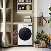 LG Lavatrice 9kg AI DD? | Serie R3 Classe A-10% | 1400 giri, Autodosaggio, Lavaggio a vapore, Wi-Fi | White, F4R3509NSWB