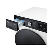 LG Lavatrice 9kg AI DD? | Serie R7 Classe A-10% | 1400 giri, TurboWash 360, Autodosaggio, Vapore su 7 programmi, Wi-Fi | White, F4R7509TSWB