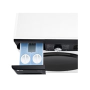 LG Lavatrice 9kg AI DD? | Serie R7 Classe A-10% | 1400 giri, TurboWash 360, Autodosaggio, Vapore su 7 programmi, Wi-Fi | White, F4R7509TSWB