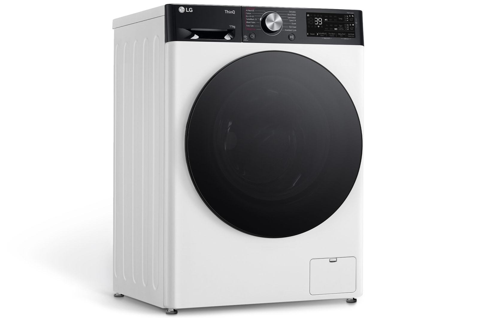 LG Lavatrice 11kg AI DD? | Serie R7 Classe A-10% | 1400 giri, TurboWash 360, Autodosaggio, Vapore su 7 programmi, Wi-Fi | White, F4R7511TSWB