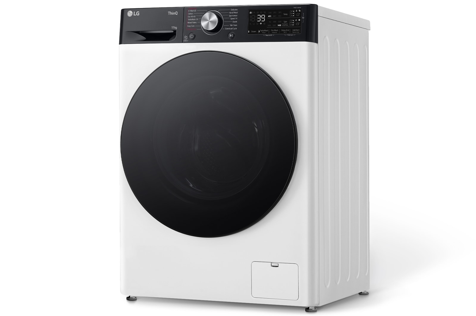 LG Lavatrice 11kg AI DD? | Serie R7 Classe A-10% | 1400 giri, TurboWash 360, Autodosaggio, Vapore su 7 programmi, Wi-Fi | White, F4R7511TSWB