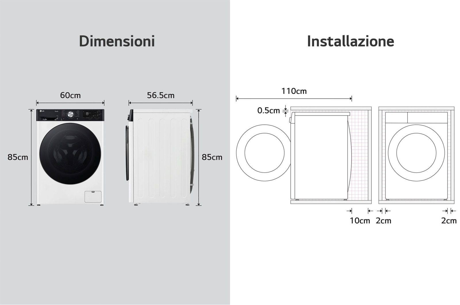 LG Lavatrice 11kg AI DD? | Serie R7 Classe A-10% | 1400 giri, TurboWash 360, Autodosaggio, Vapore su 7 programmi, Wi-Fi | White, F4R7511TSWB