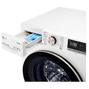 LG Lavatrice 9kg AI DD? | Serie V7 Classe A-10%* | 1600 giri, TurboWash 360, Lavaggio a vapore, Wi-Fi | White, F6WV709SGA