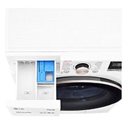 LG Lavatrice 9kg AI DD? | Serie V7 Classe A-10%* | 1600 giri, TurboWash 360, Lavaggio a vapore, Wi-Fi | White, F6WV709SGA