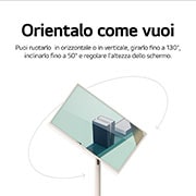 LG StanbyME | Schermo personale da 27'' | Touchscreen orientabile, Design a stelo con ruote, Batteria integrata, Wi-Fi, WebOS 22, 27ART10AKPL