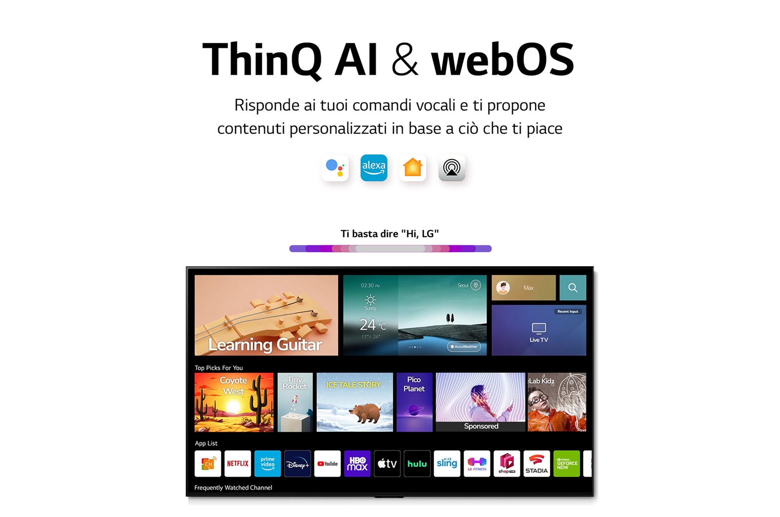 LG Smart TV OLED 4K da 65 pollici LG, OLED65A26LA