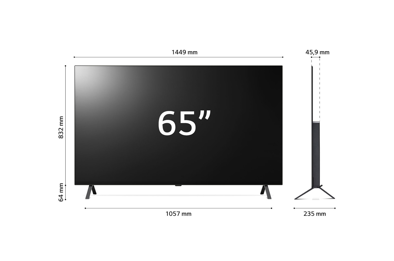 LG Smart TV OLED 4K da 65 pollici LG, OLED65A26LA