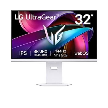 LG Monitor gaming UltraGear 32" | Serie G810SA | 4K, IPS 1ms (GtG), 144Hz, HDMI 2.1, webOS 24, 32G810SA-W