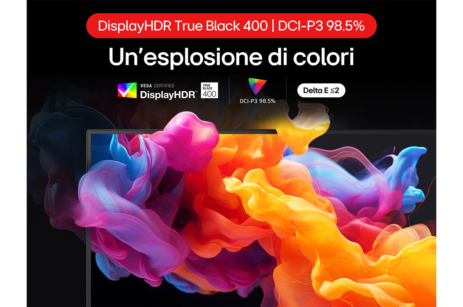 Esplosione di colori Monitor Gaming 27GX790A-B