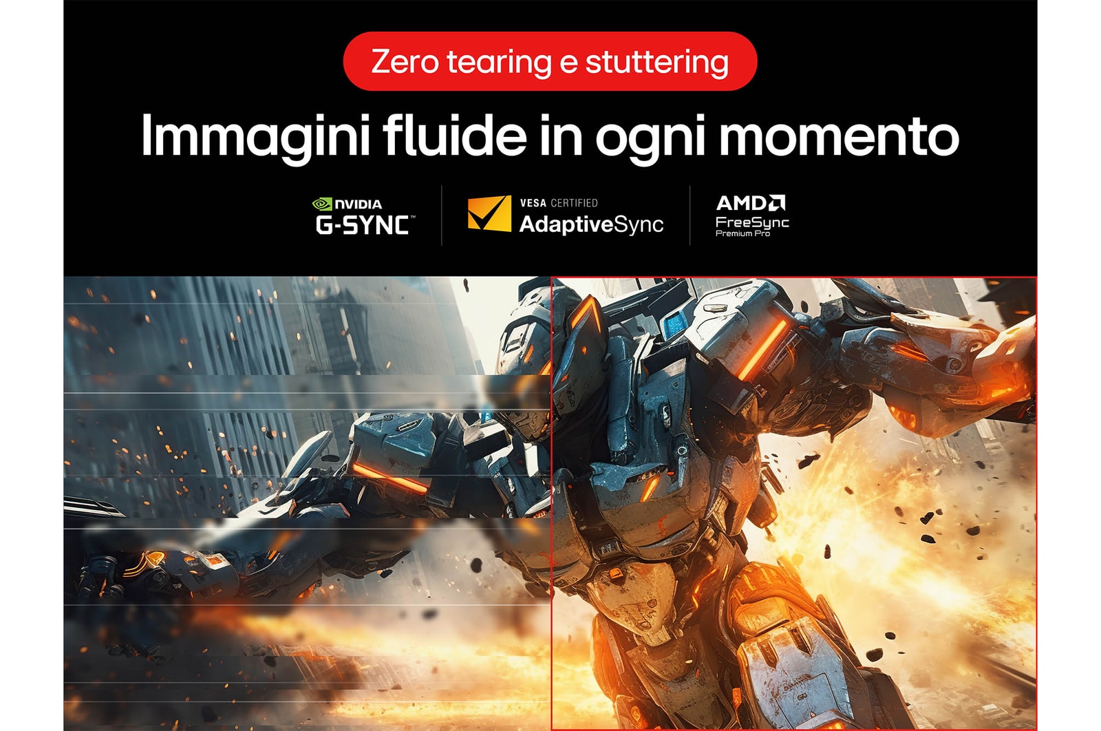 Immagini fluide in ogni momento Monitor Gaming 27GX790A-B
