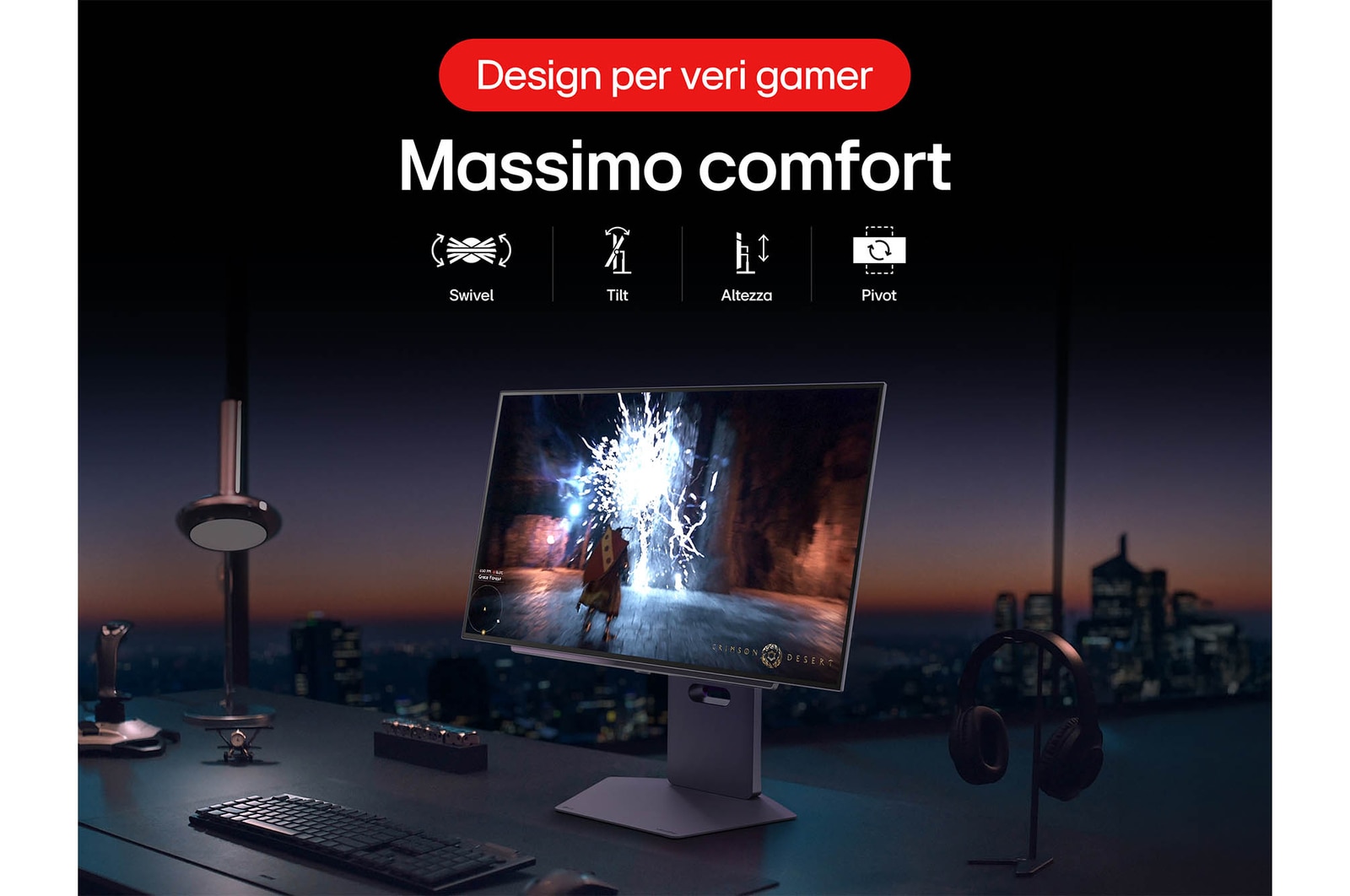 Massimo comfort Monitor Gaming 27GX790A-B