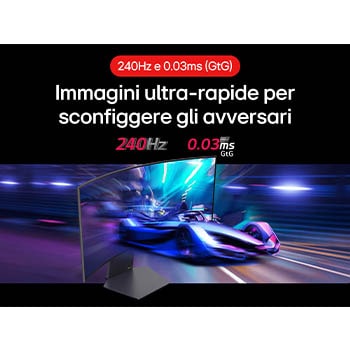 Immagini ultra rapide per sconfiggere gli avversari Monitor Gaming 34GS95QE-B