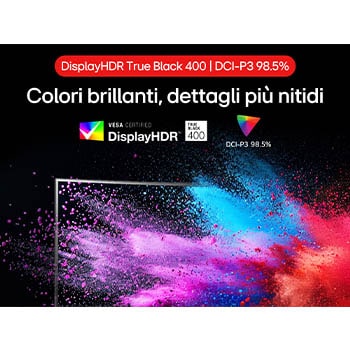 Colori brillanti e dettagli più nitidi Monitor Gaming 34GS95QE-B