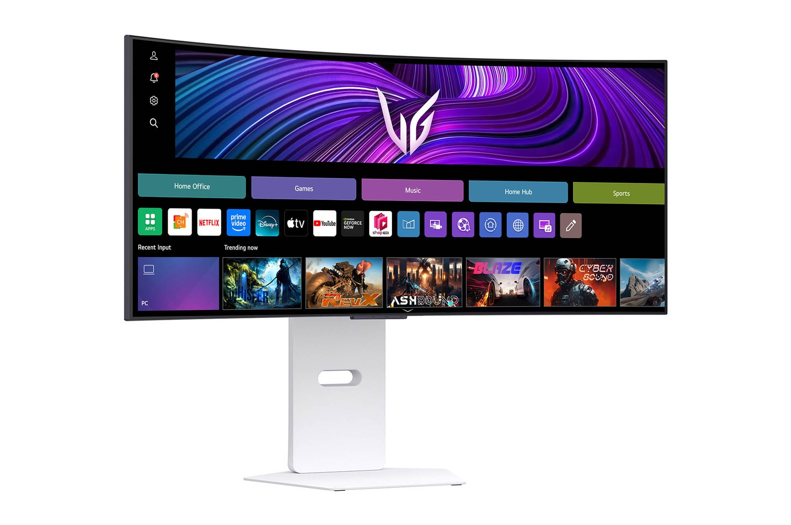 Vista di lato Monitor Gaming 34GX90SA-W