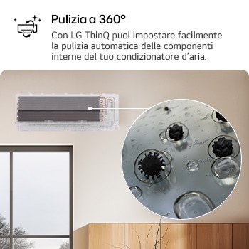 Pulizia con LG ThinQ Condizionatore Monosplit AA18SP