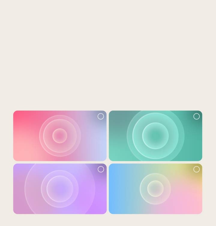 AI Sound Wizardのパーソナライズプロセスを進めるユーザーのスクリーン。一連のサウンドクリップアイコンが選択されている。ジャズシンガーとサクソフォンプレイヤーが表示される。畫像の上に描かれる音波が、パーソナライズされたサウンドを表している。