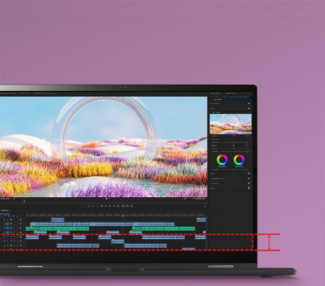 LG gram 2-in-1が、IPS LCDと有機ELディスプレイで正確な畫像を再現します。