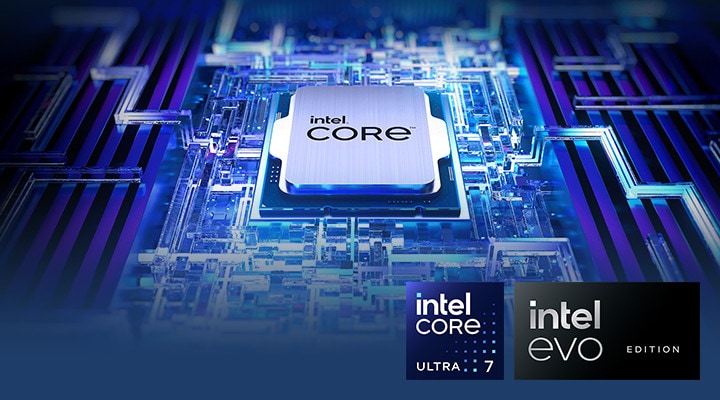 evo認証の最新Intel? Core? Ultra 7プロセッサー。