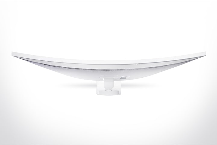 白い背景のUltraFineモニターの側面畫像