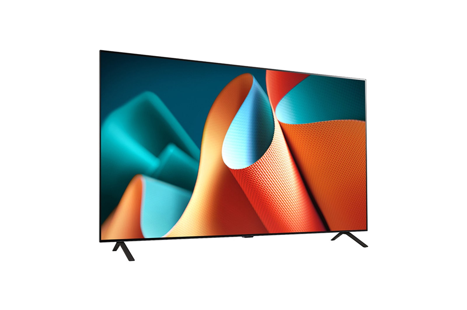 若干角度をつけたLG OLED TV、OLED B4Eの右向きの側面畫像